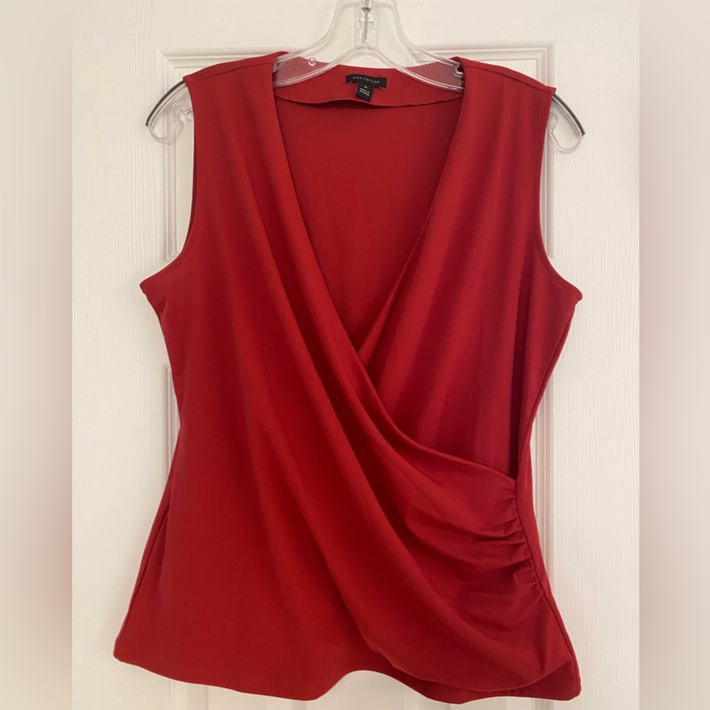 NWOT Ann Taylor sleeves wrap top